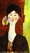 Portrait of Beatrice Hastings before a door Amedeo Modigliani